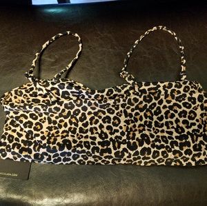 Pink Colada-Bikini Top in Cheetah